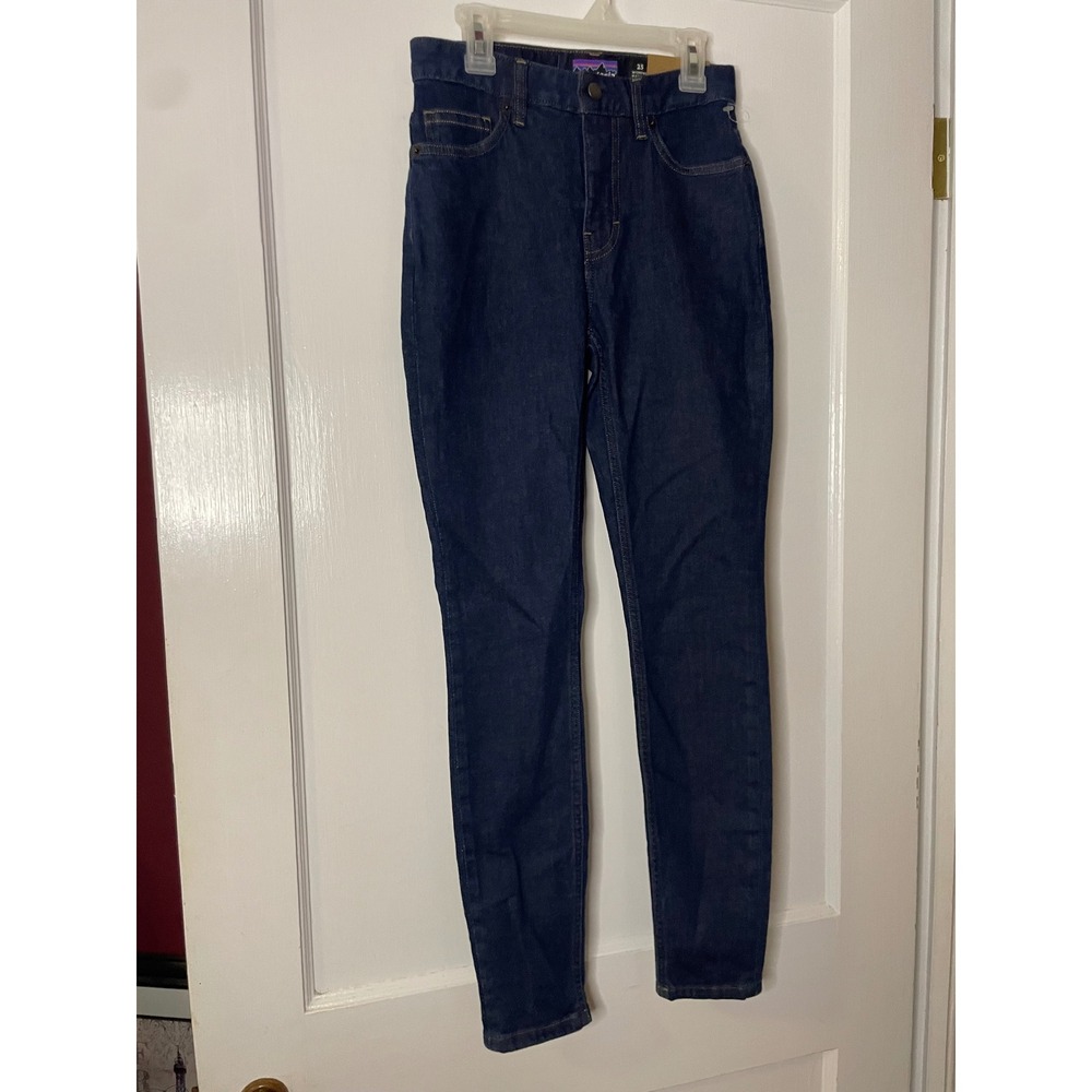 Patagonia Women's Slim Jeans Size 25 x 29 Dark Wash‎ Denim NWT